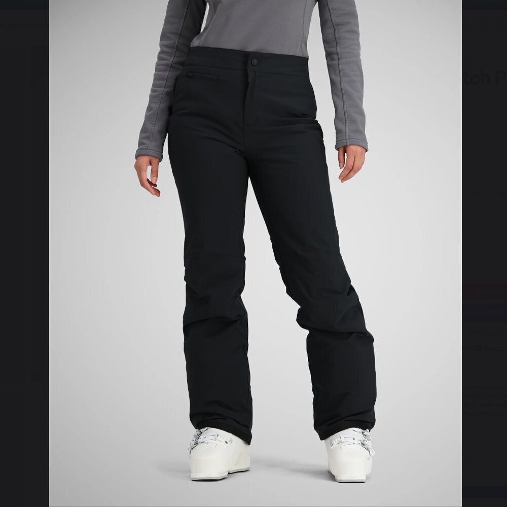 Obermeyer Sugarbush Stretch Ski Pants Black Womens Size 8 Skiing / Snowboarding